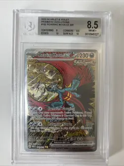 Pokemon Roaring Moon Ex SIR Prismatic Evolutions Bgs 8.5 English - Image 1