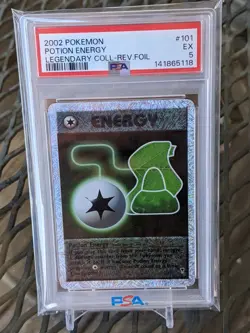 Pokemon Legendary Collection Reverse Holo Potion Energy #101/110 PSA 5 EX - Image 1