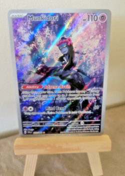 Pokemon Full Art/Illustration Rare Holo Munkidori (072/064) Shrouded Fable (LP+) - Image 1