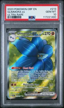 2023 Pokemon Obf En-obsidian Flames 213 Glimmora Ex Ultra Rare PSA 10 - Image 1