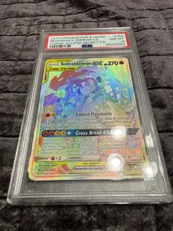 Pokemon Reshiram & Zekrom GX (Secret) 259/236 Sm-Cosmic Eclipse Holo PSA 8 - Image 2