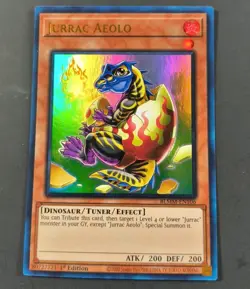 Yu-Gi-Oh! Jurrac Aeolo Ultra Rare Card 1st Edition BLMM-EN106 NM - Image 1