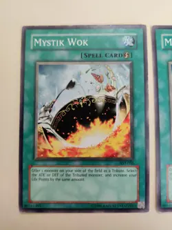 2x Yugioh! Mystik Wok AST-036 Common LP - Image 2