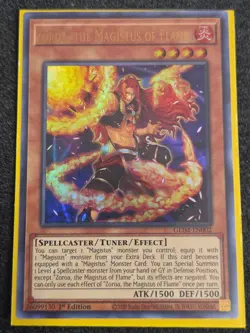 Zoroa, the Magistus of Flame GEIM-EN002 Ultra Rare 1st Edition NM Yugioh - Image 1