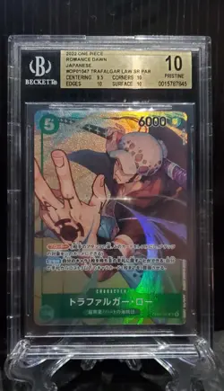 One Piece Trafalgar Law Japanese Romance Alt Art SR OP01-047 Pristine BGS 10 - Image 1