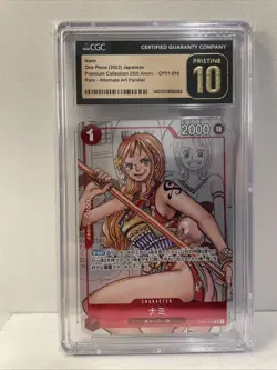 CGC Pristine 10 Nami OP01-016 R Parallel 25th Premium Collection One Piece Card - Image 1