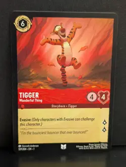 Disney Lorcana: First Chapter Tigger: Wonderful Thing 127/204 Uncommon NON-FOIL - Image 1