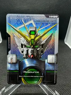 Gundam Card Game Newtype Rising Resource Gundam Wing Zero R-004 C+ - Image 1