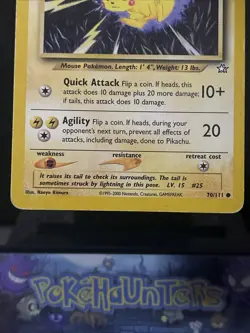 Pokemon Card Pikachu 70/111 Neo Genesis WOTC Played 2 - Image 3