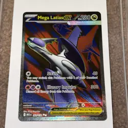 Mega Latias EX 163/132 Rare Ultra Pokemon Card - Image 1