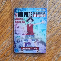 One Piece CCG Monkey.D.Luffy US Voyage Promo Card Character 2026 - Image 1