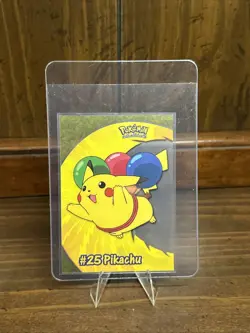 2000 Topps Pokemon Pikachu #PC1 #25 TV Animation Clear Card NM - Image 1