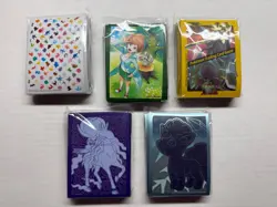 5 Pack Sealed Lot of Pokemon ETB Card Sleeves - 300+ Sleeves Total, Various Sets - Image 1