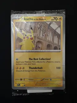 Pokemon x Natural History Museum Pikachu at the Museum Jumbo Promo Card - Image 1