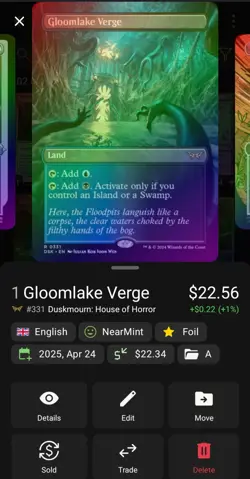 Gloomlake Verge Duskmourn: House of Horror Foil Card 331 - Image 1