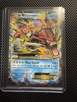 Pokemon TCG 2016 XY Breakpoint Mega M Gyarados EX Ultra Rare Holo Card 27/122 - Image 1