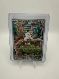 Pokemon Meowth 106/094 Phantasmal Flames Holo Illustration Rare TCG Card - Image 1