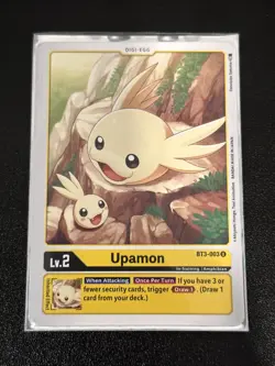 Digimon Card Game Upamon BT3-003 U NM Pack Fresh - Image 1
