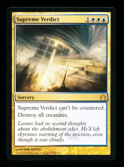 * * 1x Supreme Verdict x1 * * Return to Ravnica MTG NM Near Mint - Image 1