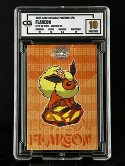 CG 10 Pristine 10 FLAREON 🔥 Graded PSA CGC BGS Non TCG Pokemon Let’s Go EEVEE - Image 1