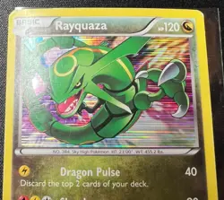 Pokemon RAYQUAZA Card 93/113 Holo Rare Legendary Treasures LP Unlimited English - Image 3