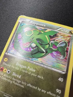 Pokemon RAYQUAZA Card 93/113 Holo Rare Legendary Treasures LP Unlimited English - Image 4