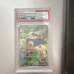 Pokemon Snorlax 051 151 Elite Trainer Box 2023 Promo Holo Full Art PSA 10 - Image 1