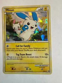 Pokemon Minun - HGSS17 Holofoil Promo Pre owned - Image 1