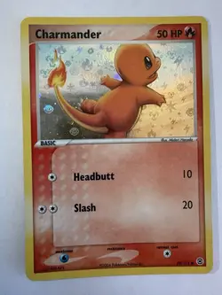 Pokemon TCG Charmander FireRed & LeafGreen 58/112 Reverse Holo Common 2004 50 HP - Image 1