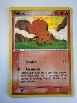 Pokemon TCG Vulpix Hidden Legends Reverse Holo 81/101 2004 50 HP Common - Image 1