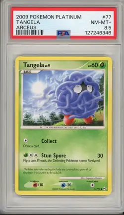 2009 Pokemon Platinum Arceus Tangela #77 PSA 8.5 Pop 1 - Image 1