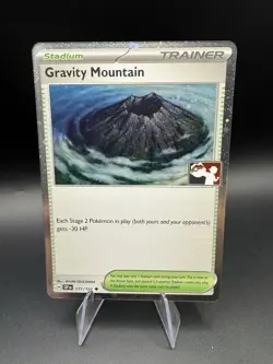 Play! Pokemon Prize Pack 7 Surging Sparks Cosmo Holo 177/191 Gravity Mountain NM - Image 1