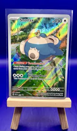 2023 Pokemon SVP En #051 SNORLAX Illustration Rare - ETB Black Star Promo💎 - Image 1