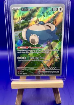 2023 Pokemon SVP En #051 SNORLAX Illustration Rare - ETB Black Star Promo💎 - Image 3