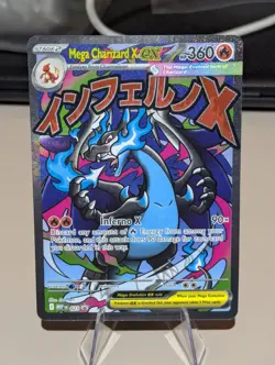 Pokemon Phantasmal Flames MEGA CHARIZARD X EX #23 Black Star Promo From UPC - Image 1