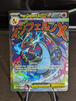 Pokemon Phantasmal Flames MEGA CHARIZARD X EX #23 Black Star Promo From UPC - Image 3