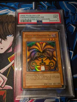 Yugioh Exodia the Forbidden One LOB-124 Unlimited- PSA 9 - Image 1