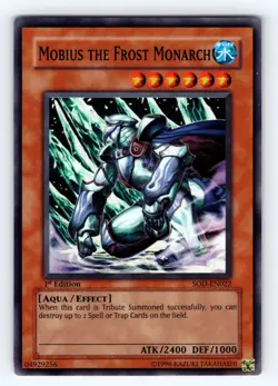 Yugioh Mobius the Frost Monarch SOD-EN022 1st Edition Super Rare - NM 💎 - Image 1