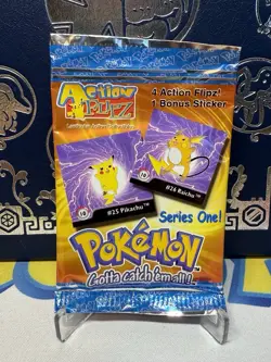 1999 Pokemon Artbox Action Flipz Series One Factory Sealed Booster Pack - Image 1