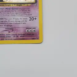 Slowking 14/111 HP Damaged Neo Genesis Holo Rare Pokemon TCG HP/DAM - Image 4