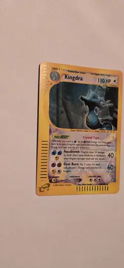 Aquapolis Kingdra Holo Crystal 148/147 Secret Rare Pokemon Card - Image 2