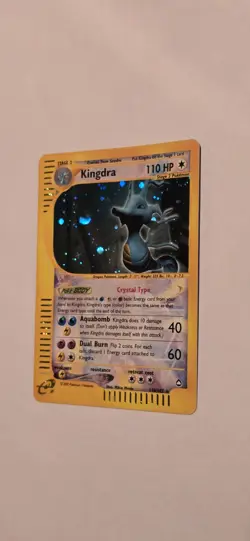 Aquapolis Kingdra Holo Crystal 148/147 Secret Rare Pokemon Card - Image 3