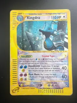 Kingdra - 148/147 - Pokemon Aquapolis Holo Crystal Card HP - Image 1