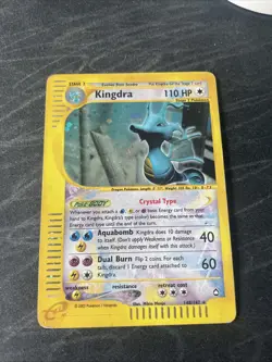 Aquapolis Kingdra Holo Crystal 148/147 Secret Rare Pokemon Card - Image 1
