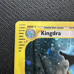 Kingdra 148/147 Aquapolis Holo Secret Rare Vintage Crystal Pokemon TCG Card MP - Image 2
