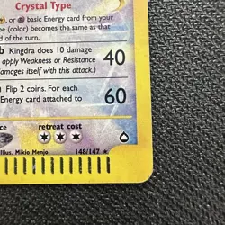 Kingdra 148/147 Aquapolis Holo Secret Rare Vintage Crystal Pokemon TCG Card MP - Image 4