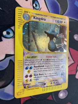 Kingdra 148/147 Aquapolis Holo Secret Rare Vintage Crystal Pokemon TCG Card LP - Image 2