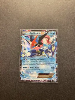 Pokemon TCG Ash-Greninja-EX Holo Promo Card XY133 Rare - Image 1