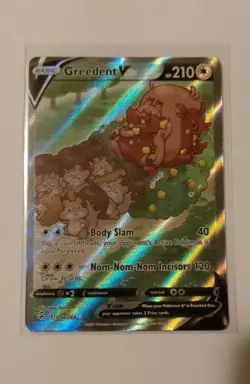 Greedent V - SWSH Fusion Strike 257/264 - Alternate Full Art Pokemon Card M/NM - Image 1