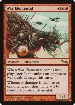 War Elemental Mirrodin NM Red Rare MAGIC THE GATHERING MTG CARD ABUGames - Image 1